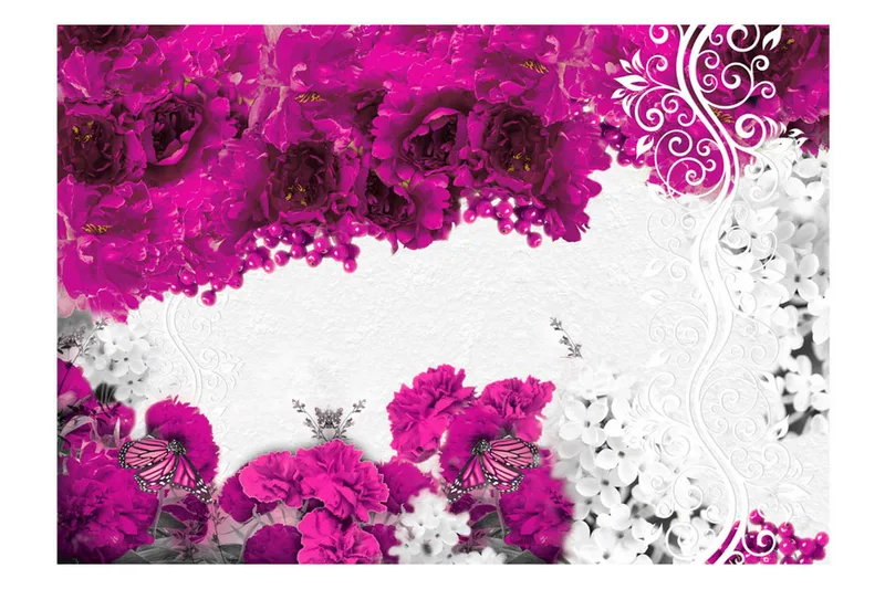 Fototapet Colors Of Spring Fuchsia 250x175 - Artgeist sp. z o. o. - Boligtilbehør - Vægdekoration - Tapeter - Fototapeter