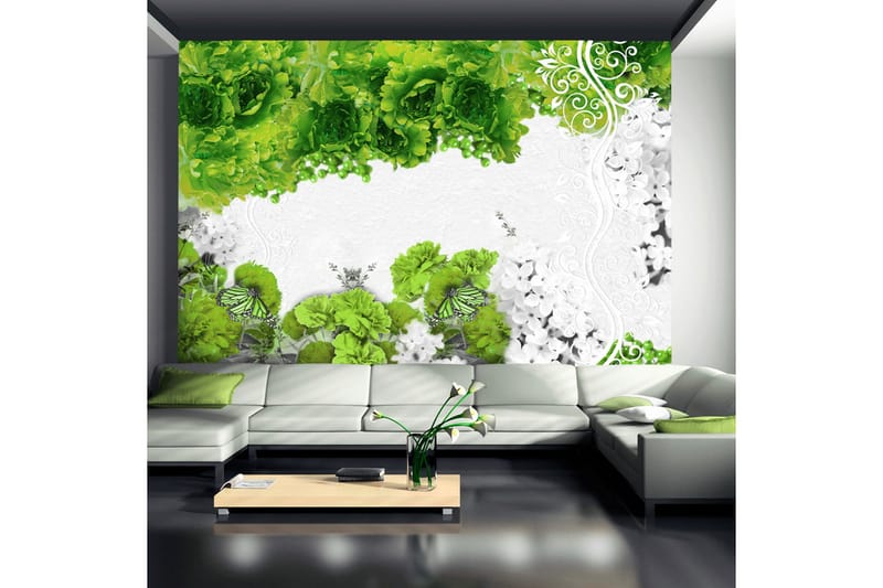 Fototapet Colors Of Spring Green 250x175 - Artgeist sp. z o. o. - Fototapeter