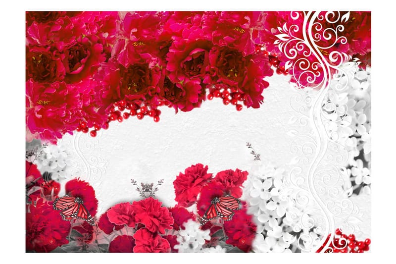 Fototapet Colors Of Spring Red 100x70 - Artgeist sp. z o. o. - Boligtilbehør - Vægdekoration - Tapeter - Fototapeter