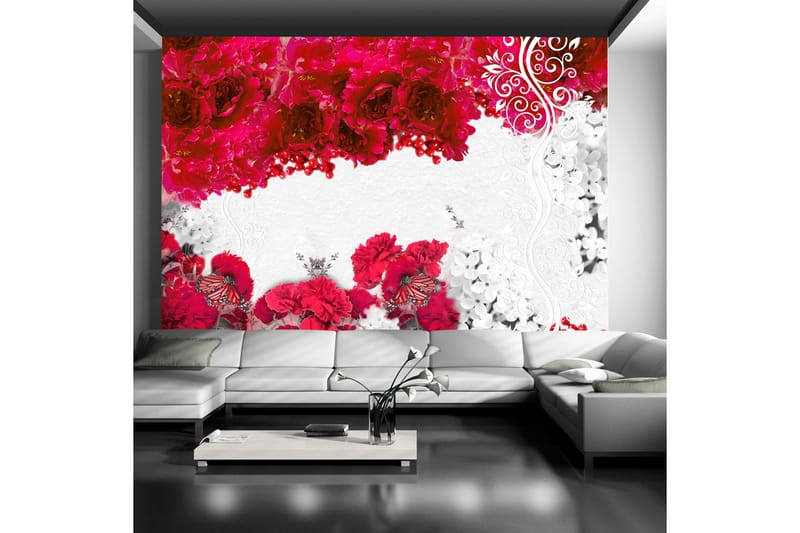 Fototapet Colors Of Spring Red 100x70 - Artgeist sp. z o. o. - Boligtilbehør - Vægdekoration - Tapeter - Fototapeter