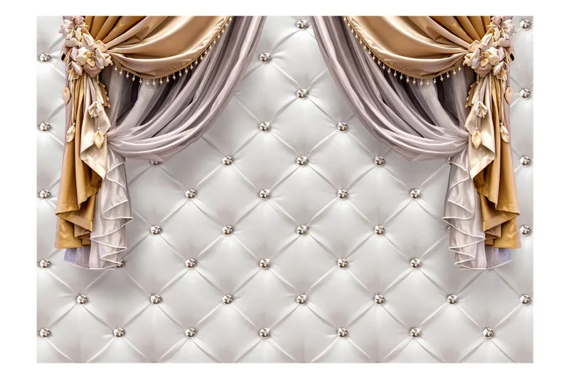 Fototapet Curtain Of Luxury 100x70 - Artgeist sp. z o. o. - Boligtilbehør - Vægdekoration - Tapeter - Fototapeter