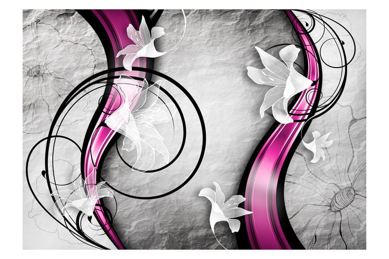 Fototapet Dance With Lilies 200x140 - Artgeist sp. z o. o. - Boligtilbehør - Vægdekoration - Tapeter - Fototapeter