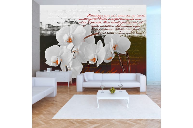 Fototapet Diary And Orchid 200x140, Artgeist sp. z o. o.