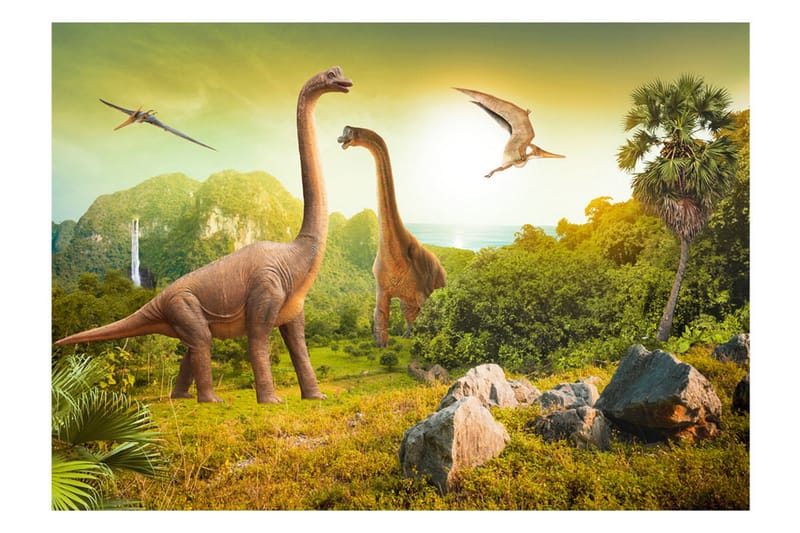 Fototapet Dinosaurs 150x105 - Artgeist sp. z o. o. - Boligtilbehør - Vægdekoration - Tapeter - Fototapeter