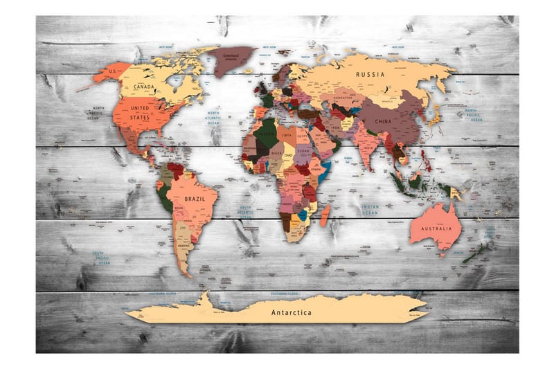 Fototapet Direction World 300x210 - Artgeist sp. z o. o. - Boligtilbehør - Vægdekoration - Tapeter - Fototapeter