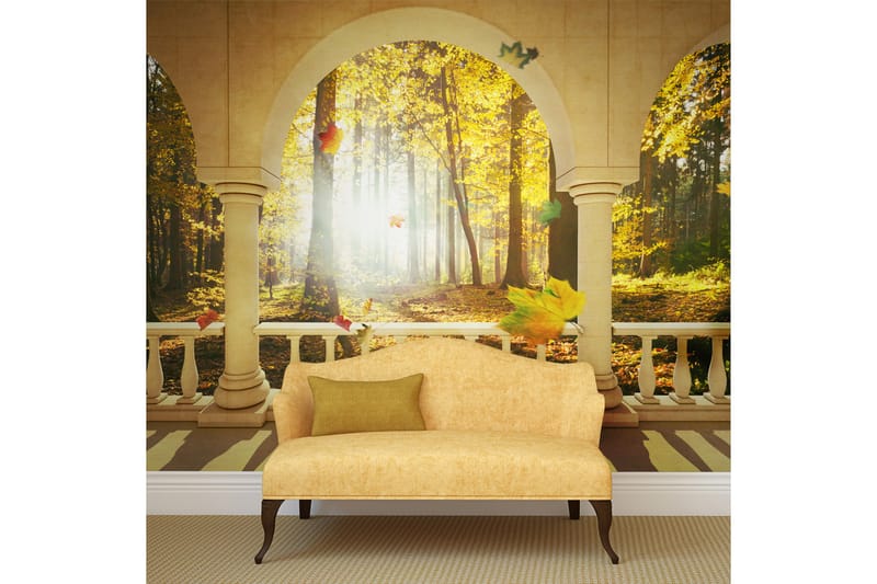 Fototapet Dream About Autumnal Forest 250x193 - Artgeist sp. z o. o. - Boligtilbehør - Vægdekoration - Tapeter - Fototapeter