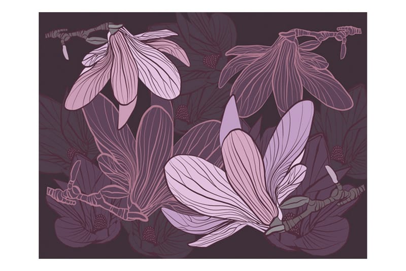 Fototapet Dreamy Flowers 350x270, Artgeist sp. z o. o.