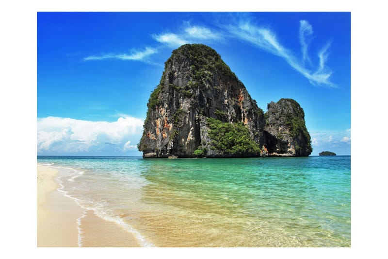 Fototapet Eksotisk Landskab Thailand Railay Beach 350x270 - Artgeist sp. z o. o. - Boligtilbehør - Vægdekoration - Tapeter - Fototapeter