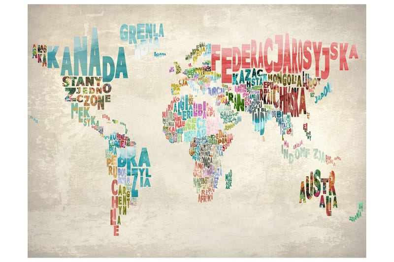 Fototapet En Verden Uden Grænser 200x154 - Artgeist sp. z o. o. - Boligtilbehør - Vægdekoration - Tapeter - Fototapeter