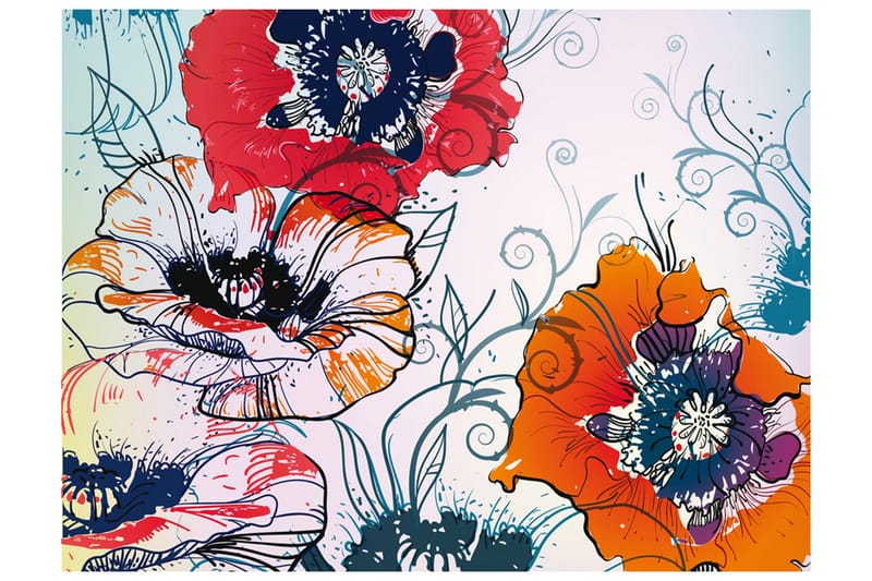 Fototapet Et Delikat Blomstermotiv 350x270, Artgeist sp. z o. o.