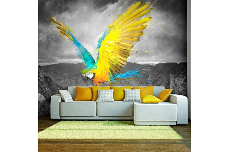 Fototapet Exotic Parrot 300x231 - Artgeist sp. z o. o. - Boligtilbehør - Vægdekoration - Tapeter - Fototapeter
