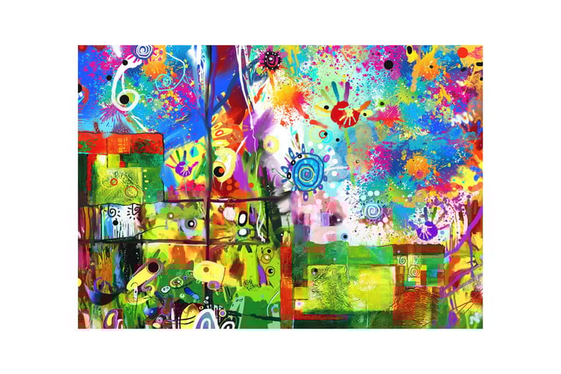Fototapet farverige fantasier 150x105 - Artgeist sp. z o. o. - Boligtilbehør - Vægdekoration - Tapeter - Fototapeter