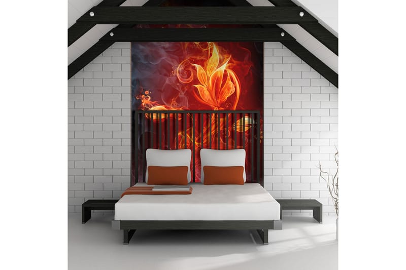 Fototapet Fiery Flower 400x309, Artgeist sp. z o. o.