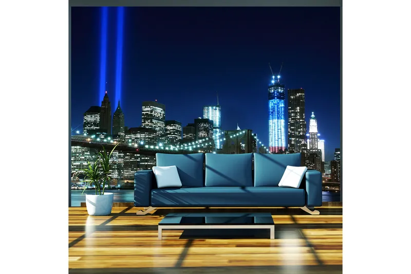 Fototapet Floodlights Over NYC 300x231, Artgeist sp. z o. o.