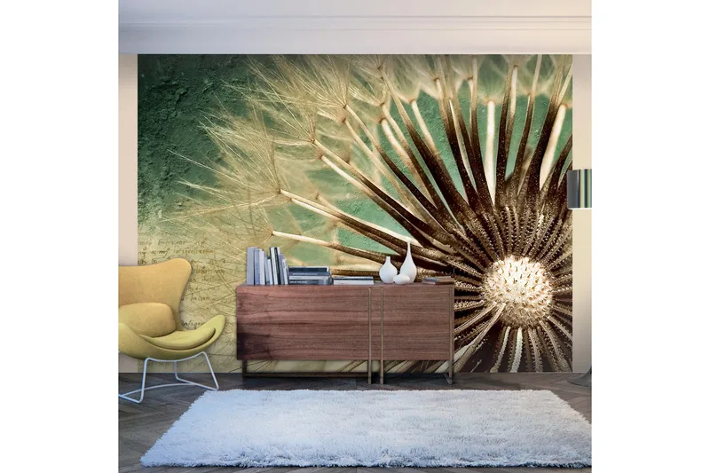 Fototapet Focus On Dandelion 200x154 - Artgeist sp. z o. o. - Boligtilbehør - Vægdekoration - Tapeter - Fototapeter