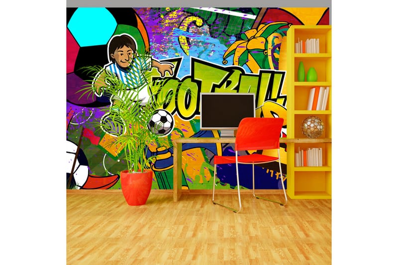 Fototapet Football Cup 300x210 - Artgeist sp. z o. o. - Boligtilbehør - Vægdekoration - Tapeter - Fototapeter