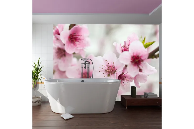 Fototapet Forår Blomstrene Træer Lyserøde Blomster 400x309, Artgeist sp. z o. o.