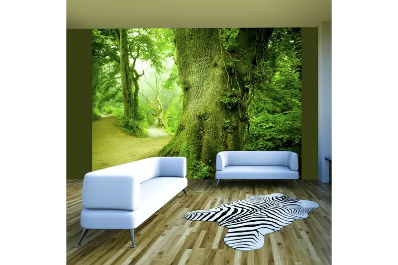 Fototapet Forest Road 200x154 - Artgeist sp. z o. o. - Boligtilbehør - Vægdekoration - Tapeter - Fototapeter