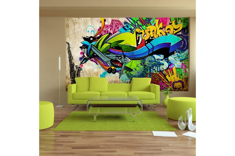 Fototapet Funky Graffiti 200x140 - Artgeist sp. z o. o. - Fototapeter