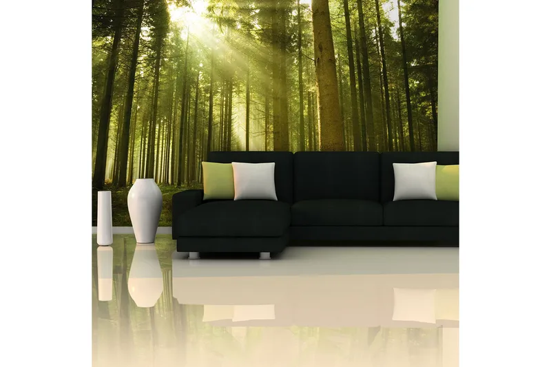 Fototapet Fyrretræs Skov 450x270 - Artgeist sp. z o. o. - Boligtilbehør - Vægdekoration - Tapeter - Fototapeter