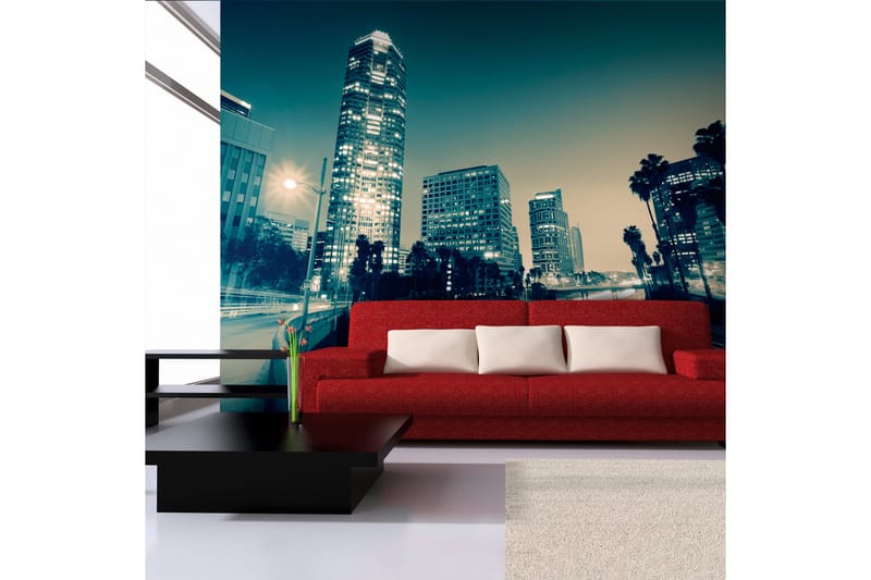 Fototapet Gaderna Los Angeles 350x270 - Artgeist sp. z o. o. - Boligtilbehør - Vægdekoration - Tapeter - Fototapeter