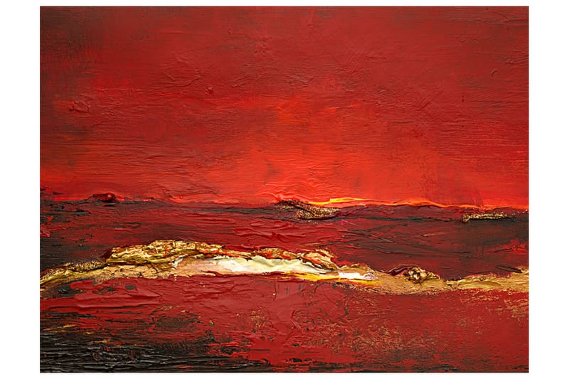 Fototapet Gold Wave 350x270 - Artgeist sp. z o. o. - Boligtilbehør - Vægdekoration - Tapeter - Fototapeter