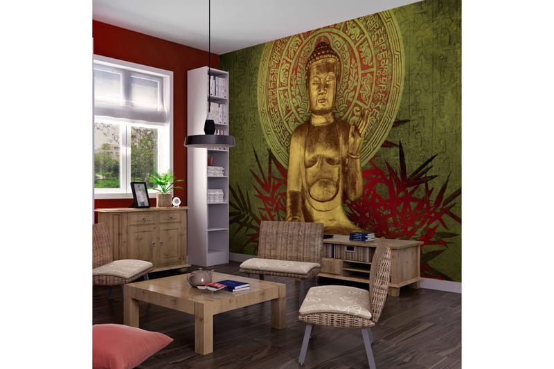 Fototapet Golden Buddha 350x270, Artgeist sp. z o. o.