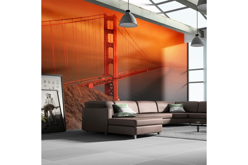 Fototapet Golden Gate Bridge 250x193 - Artgeist sp. z o. o. - Boligtilbehør - Vægdekoration - Tapeter - Fototapeter