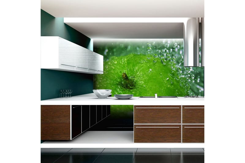 Fototapet Grønt Æble 350x270 - Artgeist sp. z o. o. - Boligtilbehør - Vægdekoration - Tapeter - Fototapeter