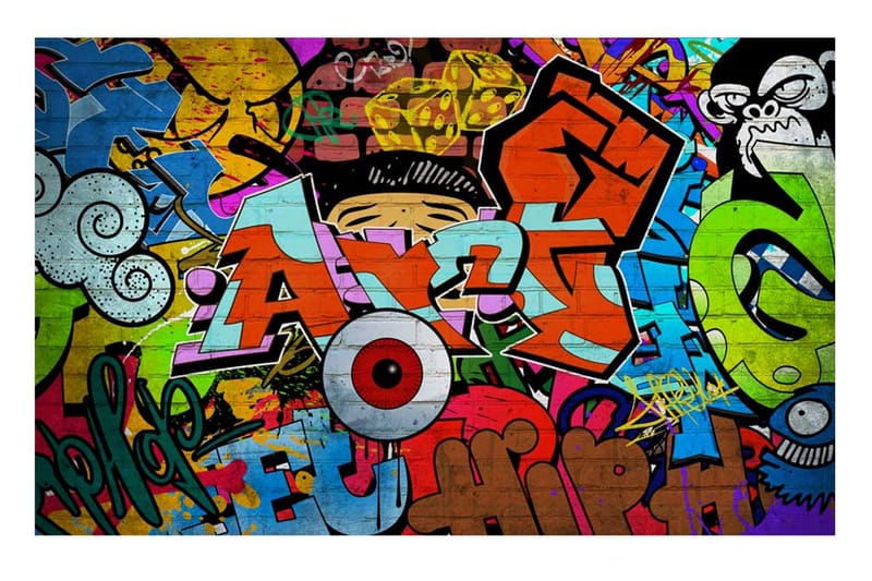 Fototapet Graffiti Art 400x280 - Artgeist sp. z o. o. - Boligtilbehør - Vægdekoration - Tapeter - Fototapeter