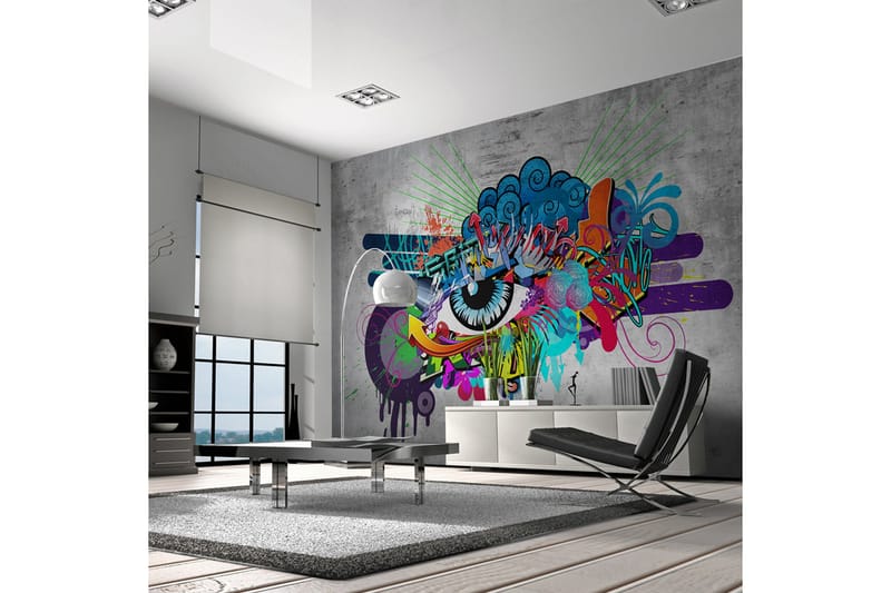 Fototapet Graffiti Eye 300x210, Artgeist sp. z o. o.