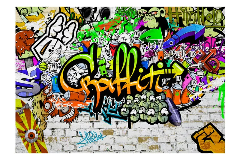 Fototapet Graffiti On The Wall 400x280, Artgeist sp. z o. o.