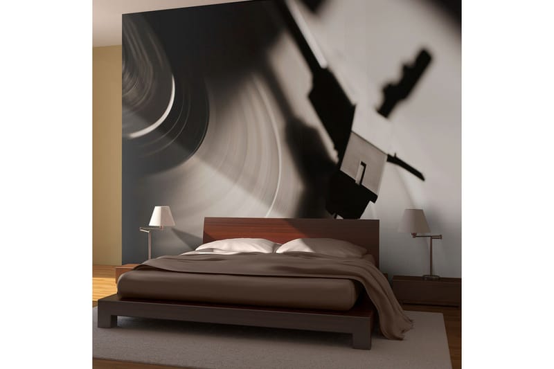 Fototapet Gramophone And Vinyl Record 300x231, Artgeist sp. z o. o.