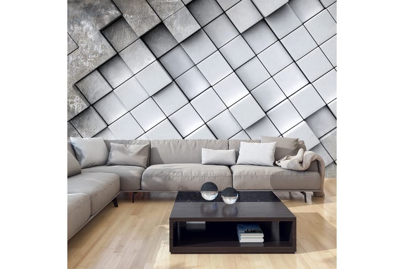 Fototapet Gray Background 3D 250x175, Artgeist sp. z o. o.