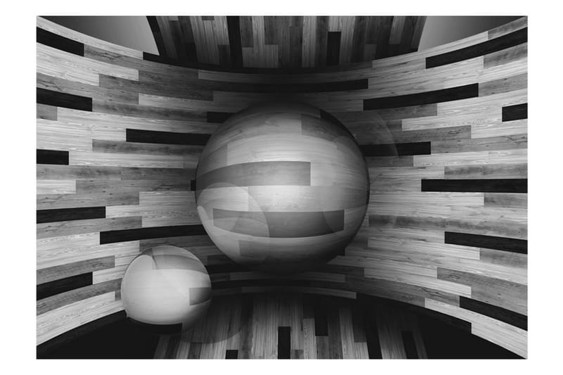 Fototapet Gray Sphere 350x245 - Artgeist sp. z o. o. - Boligtilbehør - Vægdekoration - Tapeter - Fototapeter