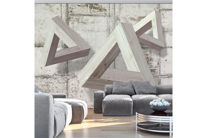 Fototapet Grey Trio 400x280, Artgeist sp. z o. o.