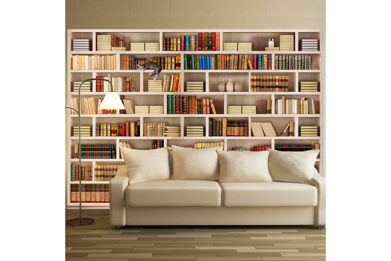 Fototapet Home Library 150x105 - Artgeist sp. z o. o. - Boligtilbehør - Vægdekoration - Tapeter - Fototapeter