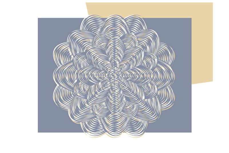 Fototapet Hvidt Ornament 200x154, Artgeist sp. z o. o.