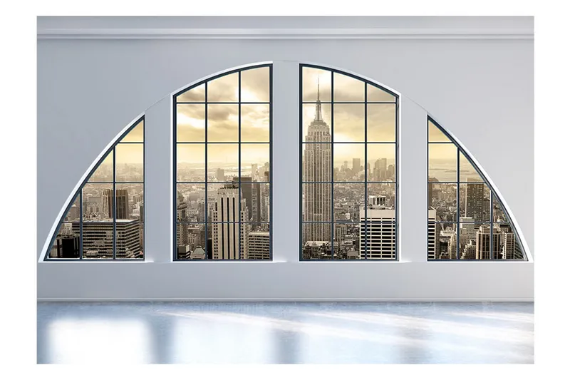 Fototapet Illuminations Empire State Building 250x175 - Artgeist sp. z o. o. - Boligtilbehør - Vægdekoration - Tapeter - Fototapeter