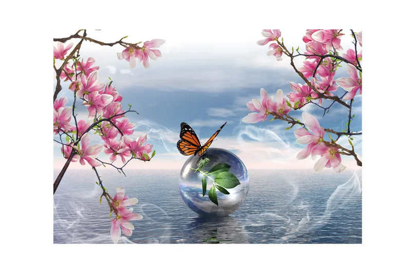 Fototapet In A Soap Bubble 200x140 - Artgeist sp. z o. o. - Boligtilbehør - Vægdekoration - Tapeter - Fototapeter