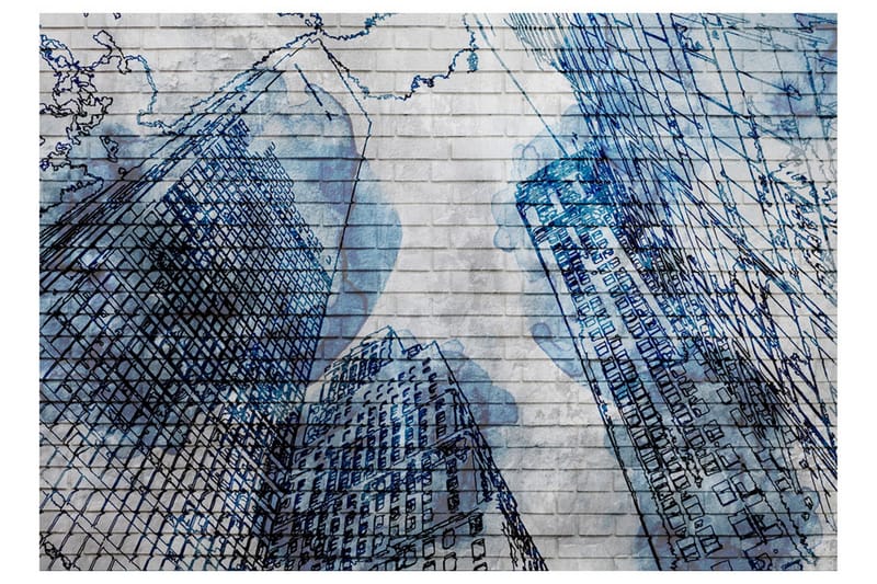 Fototapet Inky New York 350x245 - Artgeist sp. z o. o. - Boligtilbehør - Vægdekoration - Tapeter - Fototapeter