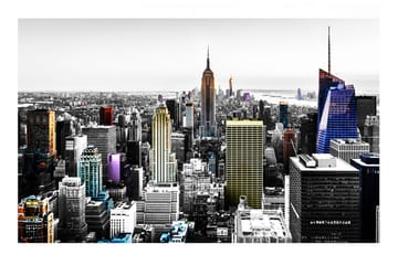 Fototapet Iridescent Skyscrapers 100x70 - Artgeist sp. z o. o. - Boligtilbehør - Vægdekoration - Tapeter - Fototapeter
