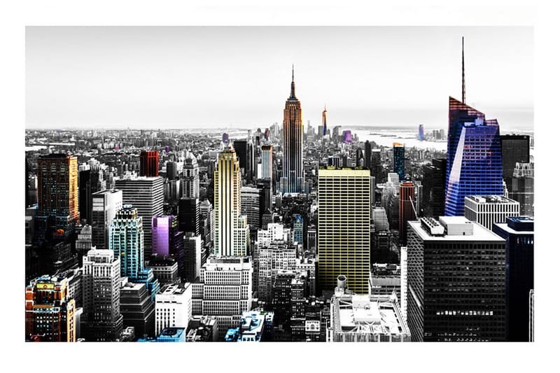 Fototapet Iridescent Skyscrapers 200x140, Artgeist sp. z o. o.