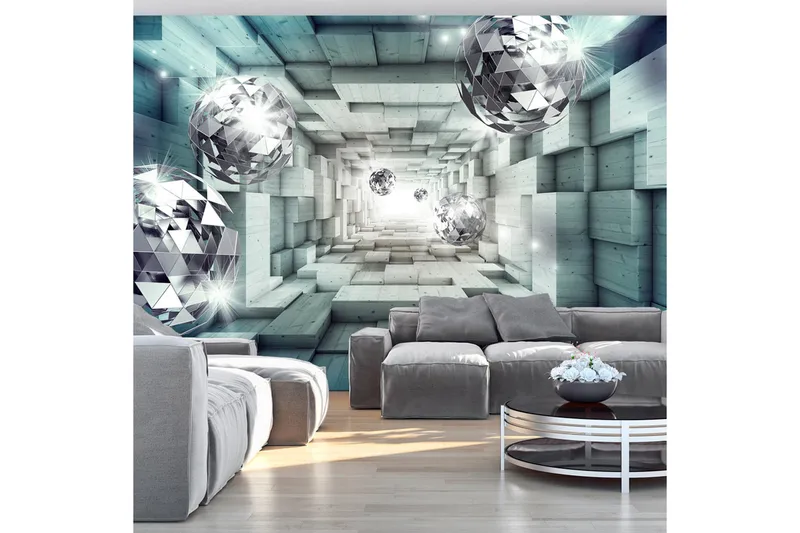 Fototapet Journey Through The Blue Tunnel 350x245, Artgeist sp. z o. o.