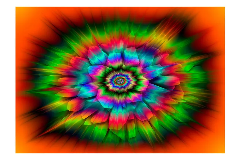 Fototapet Kaleidoscope Of Colours 200x140 - Artgeist sp. z o. o. - Boligtilbehør - Vægdekoration - Tapeter - Fototapeter