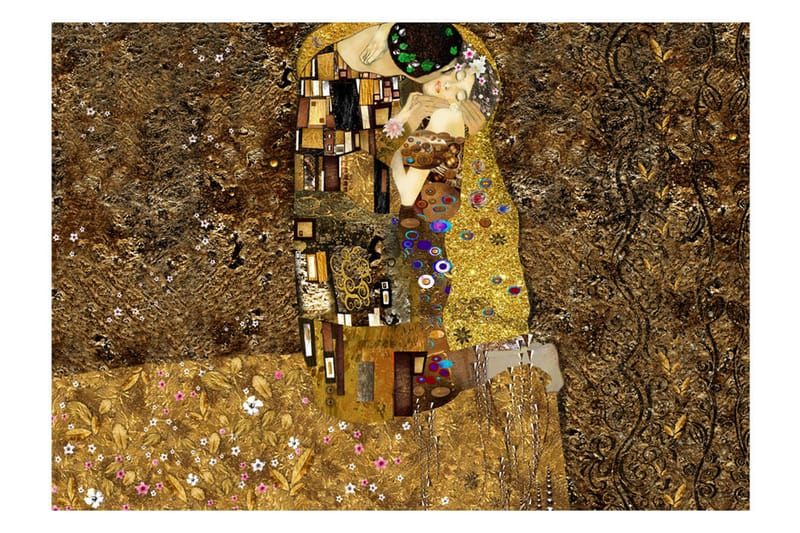 Fototapet Klimt Inspiration Golden Kiss 400x280, Artgeist sp. z o. o.