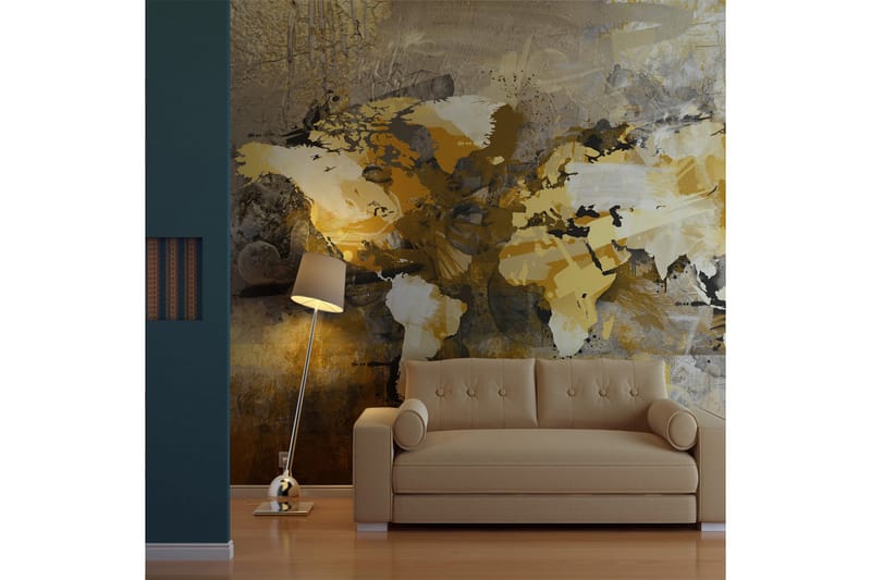 Fototapet Kunstnerisk Kort over verden 200x154, Artgeist sp. z o. o.