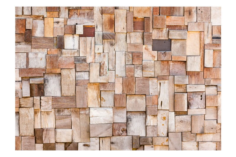 Fototapet Larch Mosaic 250x175 - Artgeist sp. z o. o. - Boligtilbehør - Vægdekoration - Tapeter - Fototapeter