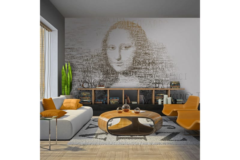 Fototapet Leonardo Da Vincis Dagbog 250x193 - Artgeist sp. z o. o. - Boligtilbehør - Vægdekoration - Tapeter - Fototapeter