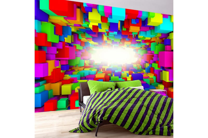 Fototapet Light In Color Geometry 250x175 - Artgeist sp. z o. o. - Boligtilbehør - Vægdekoration - Tapeter - Fototapeter